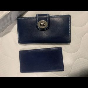 Coach Navy Wallet